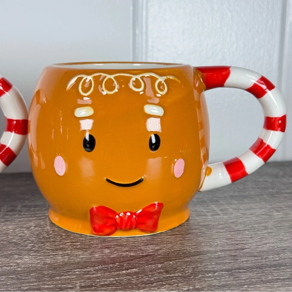 NEW Target Bullseye Playground Gingerbread Boy Christmas Mugs